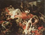 Eugene Delacroix the death of sardanapalus France oil painting artist